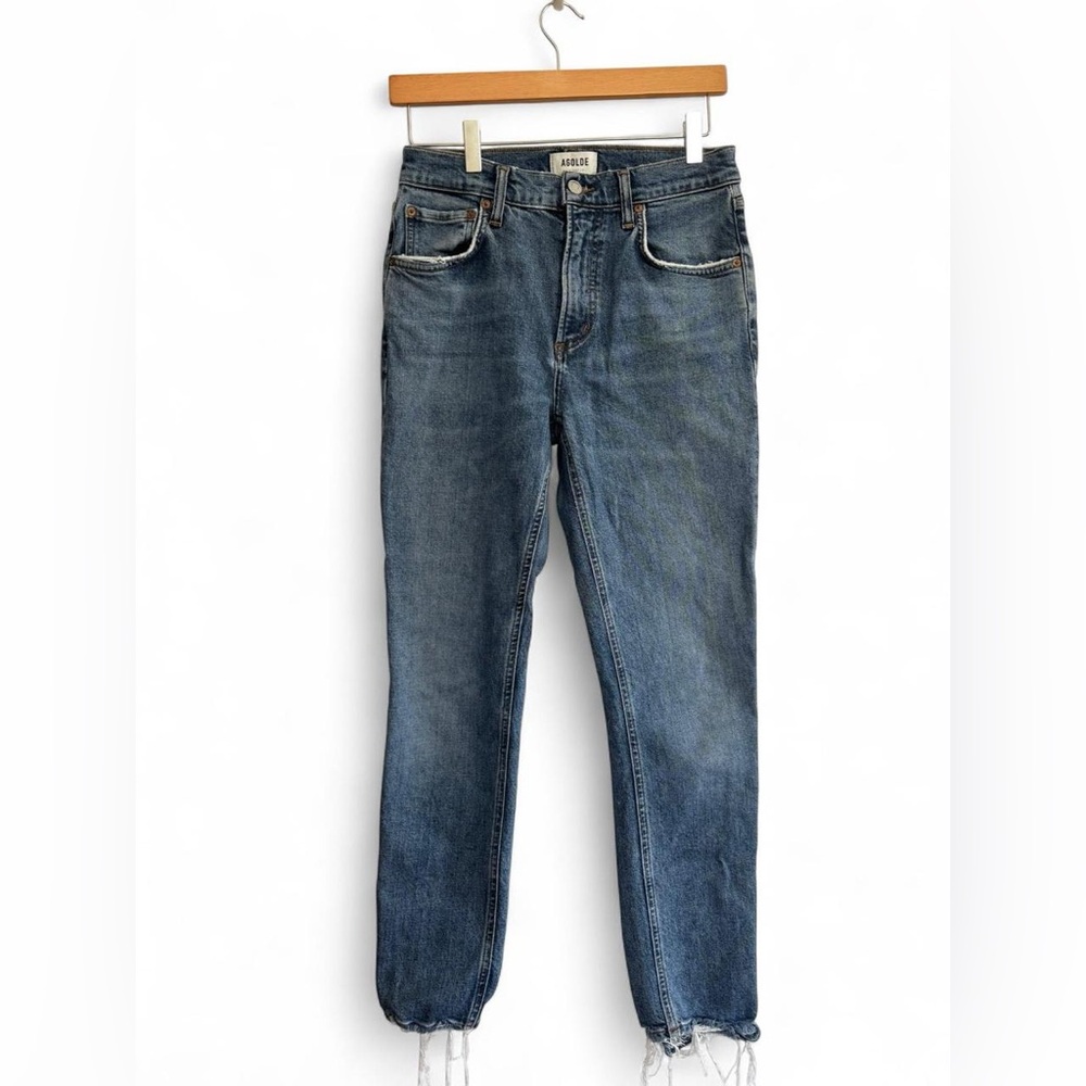 Agolde Willow Mid-Rise Slim Crop Jean
Blue Denim size 26